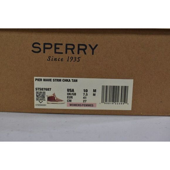 Sperry Womens Size 10 Pier Wave Wool Tan High Top Sneakers Booties Shoes - Picture 11 of 11
